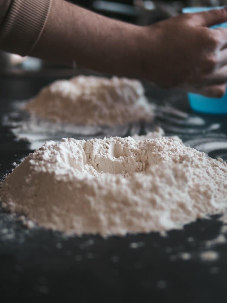 crushed flour